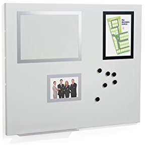 Durable Duraframe Magnetic Board M (Magnettafel inkl. Info-Rahmen und Magnete) grau, 500210