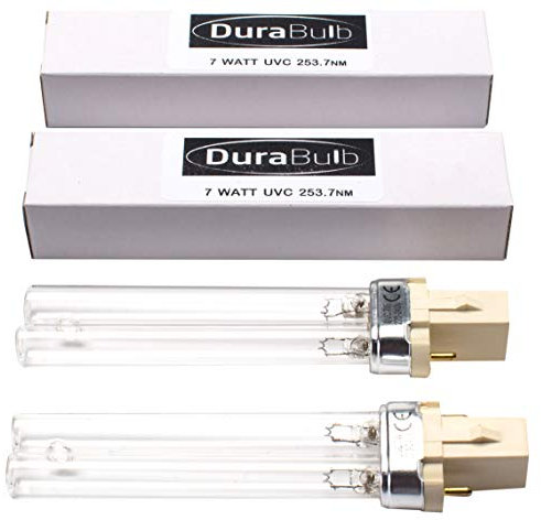 DuraBulb Lot de 2 ampoules de rechange UV PLS 7W pour filtre de bassin UVC et Clarifieurs