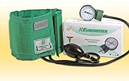 Misuratore Pressione Arteriosa da Braccio. Sfigmomanometro Aneroide Manuale 2 Tubi. Inclusa Chiave di Regolazione. Garanzia Italia.