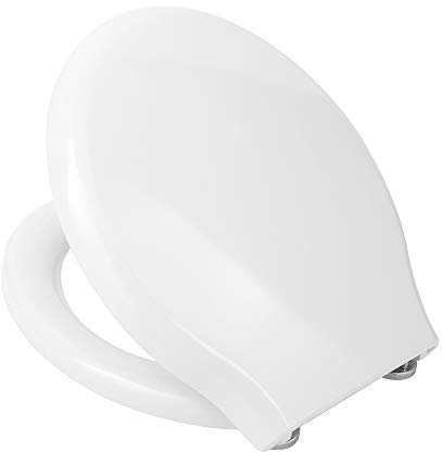 Inbagno Copriwater per WC Azzurra Compatibile con Serie Full 54 e Full 48 in Termoindurente Bianco