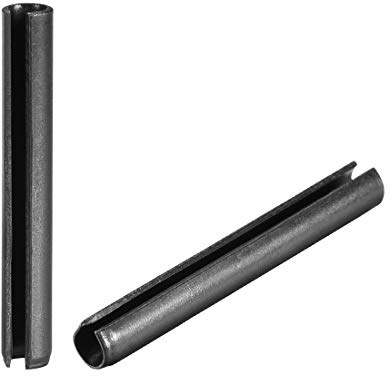 sourcing map 20 Stk 6x50mm Geschlitzterer Federstift Schlichtes Finish 65Mn
