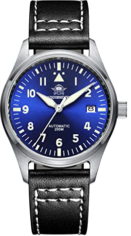 ADDIESDIVE automatikuhren Herren leuchtendanaloge Uhr automatik NH35A Mechanische Uhren Edelstahl H2 Uhr