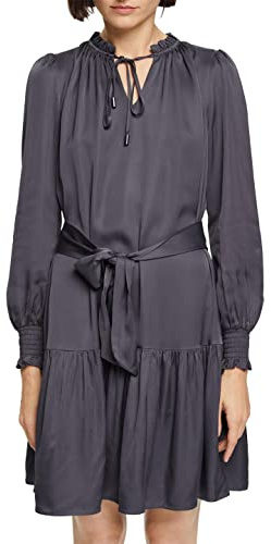ESPRIT Damen 102EO1E314 Kleid, 010/ANTHRACITE, 42