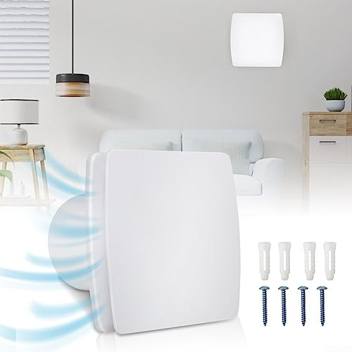Extracteur de ventilateur de salle de bain silencieux et puissant avec humidificateur et minuteur pour salle de bain 10,2 x 15,2 cm