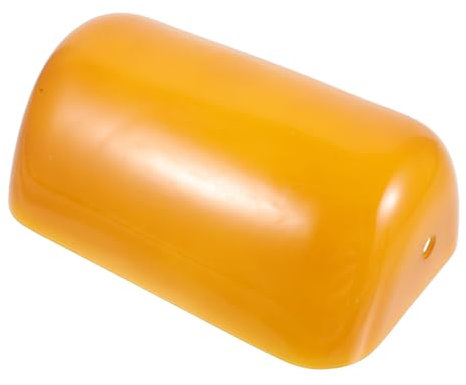 OSALADI Retro Tisch Lampenschirm Orange Glas Banker Lampe Vintage Lampenschirm Für Home