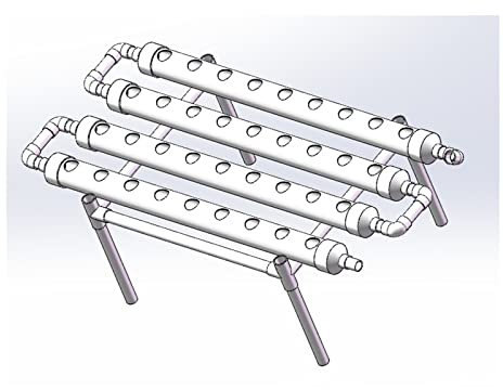Mini giardino intelligente, di coltivazione idroponica, kit da giardino Attrezzature agricole Tubo in PVC di coltivazione idroponica verticale Piantatrice for serra familiare facile da usare, Coltura