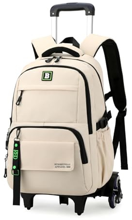 Armbq Rolling Backpack for Boys Kids with Wheels Trolley School Bag for Teens Elementary Wheeled Backpack