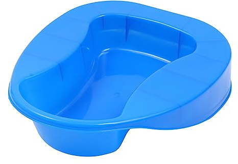 minkissy Tragbare Toilette Aus Kunststoff Praktische Bettpfanne Für Haushalt Hockpfanne Sicher Mit Verdickung Einfach Zu Bedienen Tragen Für Bettverwendung Geeignet