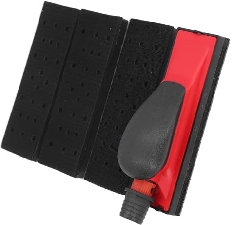 Blocco Levigatura Manuale con Aspirazione Polvere Regolabile per Lavorazione Legno e Lucidatura Pareti 192x56mm ABS