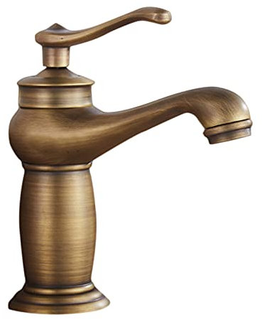 Wasserhahn Bad Antik,Wasserhahn Retro Badezimmer Becken Wasserhahn Antike Messingmischer Massiv Kupfer Wasserhähne