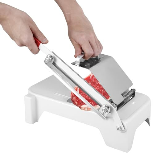 Acciaio inossidabile congelato carne affettatrice regolabile spessore carne BOBASH(Costumi)