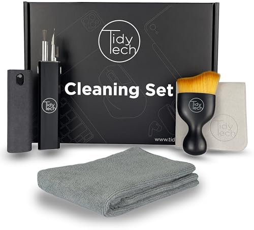 TidyTech Premium Cleaning Set – ideal für Apple Geräte (Display, MacBook, iPad, Tastatur & AirPods,...)