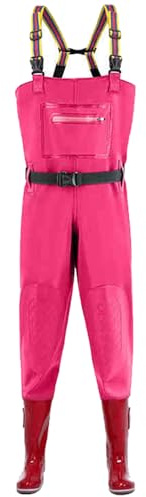 Naturepanda Waders Pesca,Trampolieri da pesca da donna con stivali,Stivali da pesca,Salopette da Pesca,Scafandro Impermeabili PVC,Traspirante,Con tasca,Per Caccia,Fattorie,Lavori di costruzione