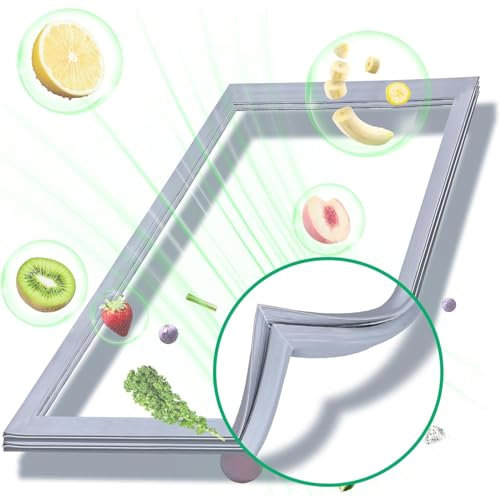 AWFOM Sello De Puerta Refrigerador Universal Nevera Congelador Magnética Junta para Puerta De Frigorífico,Blanca