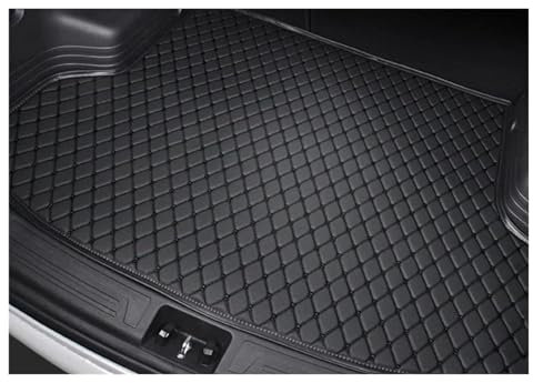 DZSTAIYOUSM Kofferraummatte Für Jeep Für Compass 2007 2008 2009 2010 2011 2012 2013 2014 2015 Cargo-Liner Teppich Auto Innen Zubehör Auto Stamm Matten Kofferraummatten(Black with Black)