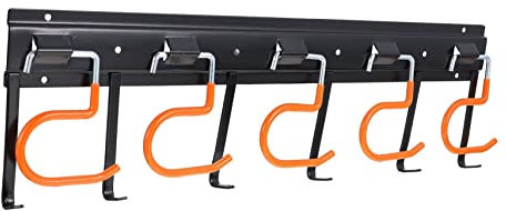 NUOBESTY Werkzeugwand Mit Rutschfestem Pvc-beschichtung Für Garage Und Werkstatt Organizer-haken Aus Metall Und Kunststoff Für Besen Schaufeln Und Andere Werkzeuge