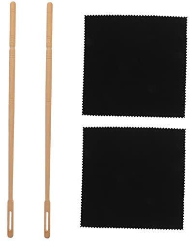 Toyvian Pulitore Per Flauto e Clarinetto Set Di Strumenti Per Pulizia Asta Lunga e Sottile Per Pulizia Interna Panno Resistente Ed Elastico Per Manutenzione Accessorio Portatile Per