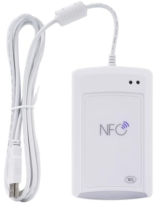 DewinLVD Lector NFC, 2 en 1 Lector de Tarjetas NFC ACR1581U Lector de Tarjetas Sin Contacto Lector Estándar de Tarjetas Inteligentes Compatible con PC-SC y CCID con Interfaz USB