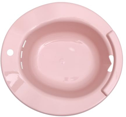COOPHYA Sitzbad für Toilette Damen Bidet aus Robustem Kunststoff mit Seitlichem Griff und Aufhängeöse Hygienisches Postpartum Waschbecken für Schwangere und Pflege