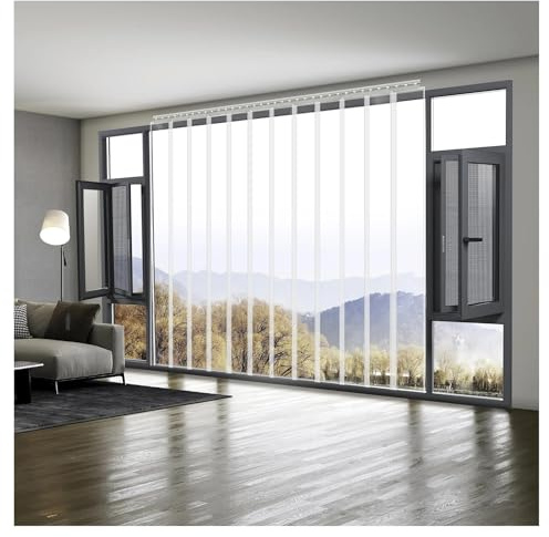 Cortina de Puerta de Tira de PVC Transparente,Cortinas Exterior Puert，Cortina de Puerta de Plástico，para Cámaras Frigoríficas y Garajes，Diseño y Cortavientos(180x260cm/70.86x102.3in)