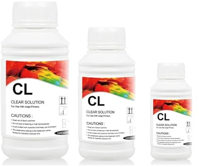 Kit de solución de Limpieza de Tinta DTF de 250/500/1000 ml for Todas Las impresoras, Limpiador Universal de Cabezales de impresión con película de Transferencia Directa.(1000ml)