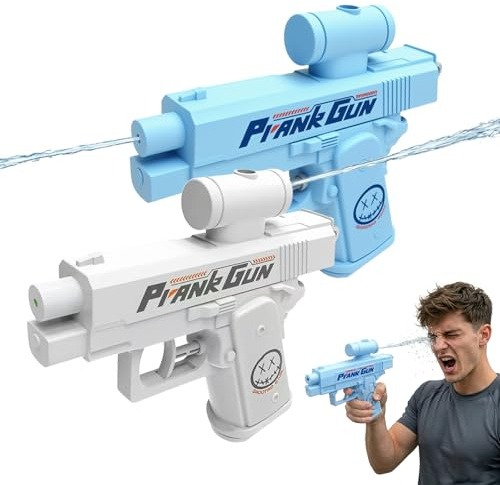 dellyy 2 stycken vattenpistol skämt, Prank omvänd vattenpistoler, dubbelriktad omvänd vattenpistoler, för roliga skämt, sommarfest, pool och strand