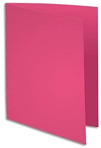 Exacompta Paquet de 100 Chemises Rigides Rocks 210 g/m2 Rose