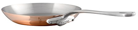 Mauviel M'Heritage 150 S 1.5mm Polished Copper & Stainless Steel Frying Pan With Cast Stainless Steel Handle, 7.8-in, Made In France