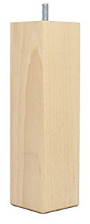 La Fabrique de Pieds - Jeu de 4 Pieds de Lit Carrés Bois