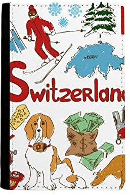 DIYthinker beatChong Schweiz Landschaft Nationalflagge Pass-Halter-Reise-Brieftasche Abdeckungs-Fall Karten-Geldbeutel
