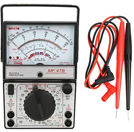 MF47B Digital Multimeter Multifunktions LCD Display Gleichspannung Wechselspannung Strom Messgerät Durchgangsprüfer
