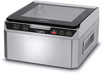 Caso VacuChef 40 - Kammervakuumierer aus Edelstahl, 3L Vakuumkammer 70 Liter/Minute, doppelte Schweißnaht, einstellbare Vakuum- und Schweißzeit, 1417