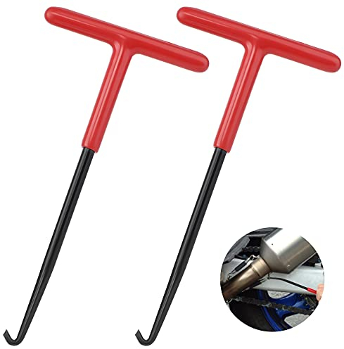 Herramienta de Extracción de Gancho de Resorte 2 Pzs Tirador de Muelles con Gancho de Acero Carbono, Herramienta Resorte Trampolín Extractor de Gancho Resortes para Moto Scooter Desbrozadora 16 * 8cm