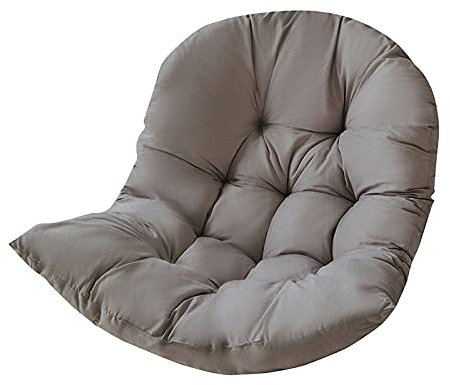 MERIGLARE Swing Hanging Basket Seat Cushion, Minimalist Hanging Egg Chair Cushion Only Removable Pads Hammock Chair Seat Cushioning for Patio Garden Balcony - Dark Grey