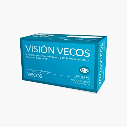 Suplemento Vitamínico para Ojos Secos - Visión Vecos - 60 Cápsulas - Ayuda a Aliviar los Síntomas de la Fatiga y Sequedad Ocular - Propiedades Antioxidantes