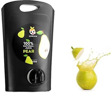 Serraia Greek Natural Pear Fruit Juice 100% | 1,5 lt | Loaded with Important Nutrients | No Preservatives, No Sugar Added.