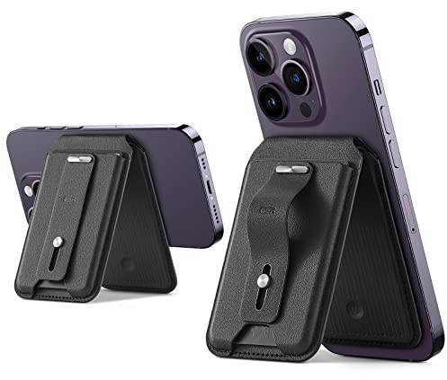 ESR für MagSafe Wallet (HaloLock), Geo iPhone Wallet Ständer, Funktioniert mit Find My, Geldbörse Tracker, Magsafe Kartenhalter für iPhone 16/15/14/13/12, Nicht für iPhone 13/12 Mini, Schwarz