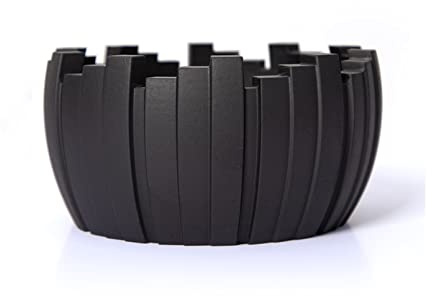 Cutfouwe Mülleimer–Beton-Mini Mülleimer Büro Tischmülleimer Klein Tischabfalleimer,Schwarz