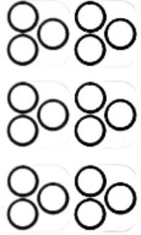 INF Proteggi fotocamera da 6 pezzi per iPhone 13 Pro Max. Copriobiettivo protettore per fotocamera