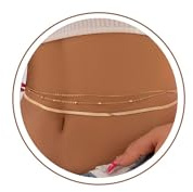 TINGN 1-3 Stück Bauchkette Gold Damen - 18K Gold Vergoldet Layered Taillen Kette Boho Body Chain Geschichtete Bauchkette Verstellbare Sexy Bikini Taillenkette Sommer Taillenschmuck für Frauen Mädchen