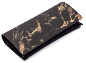 HAWKERS Unisex Clutch Case-Dark Marble Brillenetui, Marmor schwarz, Einheitsgröße