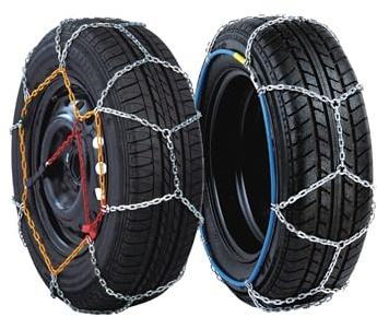 Kippen 1168IX - Coppia Catene da Neve con Maglia a Rombo da 9 mm - Gruppo KNS 120