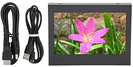 Locadence 5 Touch Screen Monitor, 800 X 480 140° Wide Angle LCD Touch Screen Display Panel with VGA USB HD Multimedia Interface, HD Color Screen Monitor for Home Industrial