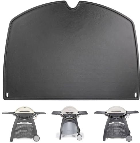 Nordic Bbq Store Piastra di Cottura in Ghisa da 45,3 x 31,6 cm per Griglie a Gas Weber Serie Q300/Q3000