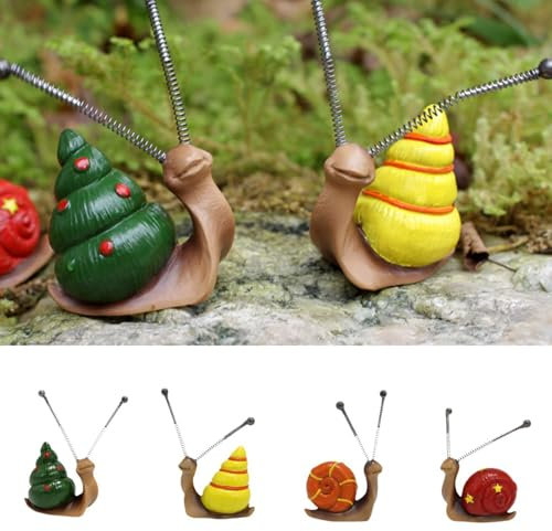 Zerodis Ornamento da Giardino Mini Lumaca Compatto Ma Impatto, Figure di Decorazione di Decorazioni Graziose, Statue del Giardino Decorativo per il Paesaggio del Paesaggio Cortile, Esterno