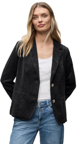 Street One 2116828 Blazer de Pana, Negro, 38 Mujeres