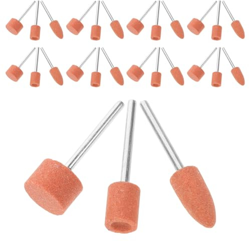 Ipetboom 45pcs Rotary Tool Grinding with Mounted Stone Grinding Wheel Heads for Jade and Gemstones Portable Mini Electric Drill Accessories for Precise Control and Sturdy Finish
