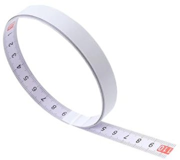 Anneome Acciaio Adesivo Metri con Scala Autoadesiva Righello per Falegnameria Resistente e Preciso Misura da Lato Destro per Utensili e Tavoli da Lavoro