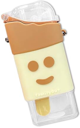 YIXANNX Bambini Cartoon che trattiene il calore Bottiglia d'acqua Tazza di plastica in silicone Anti-perdite Viaggio Contenitore per bevande da 300 ml Bollitore