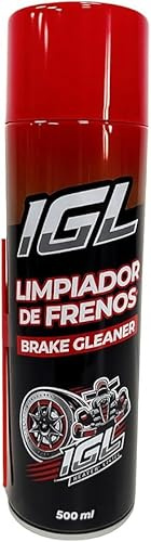 Limpiafrenos 500ml CAJA 24 UDS - IGL PRODUCTS - Limpiador de frenos profesional de 500 ml, desengrasar, limpiar fácilmente un motor, discos o pastillas de freno...